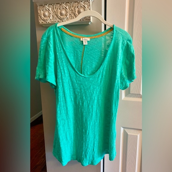Sundance Tops - Sundance Green Fitted Short Sleeve T-Shirt - M